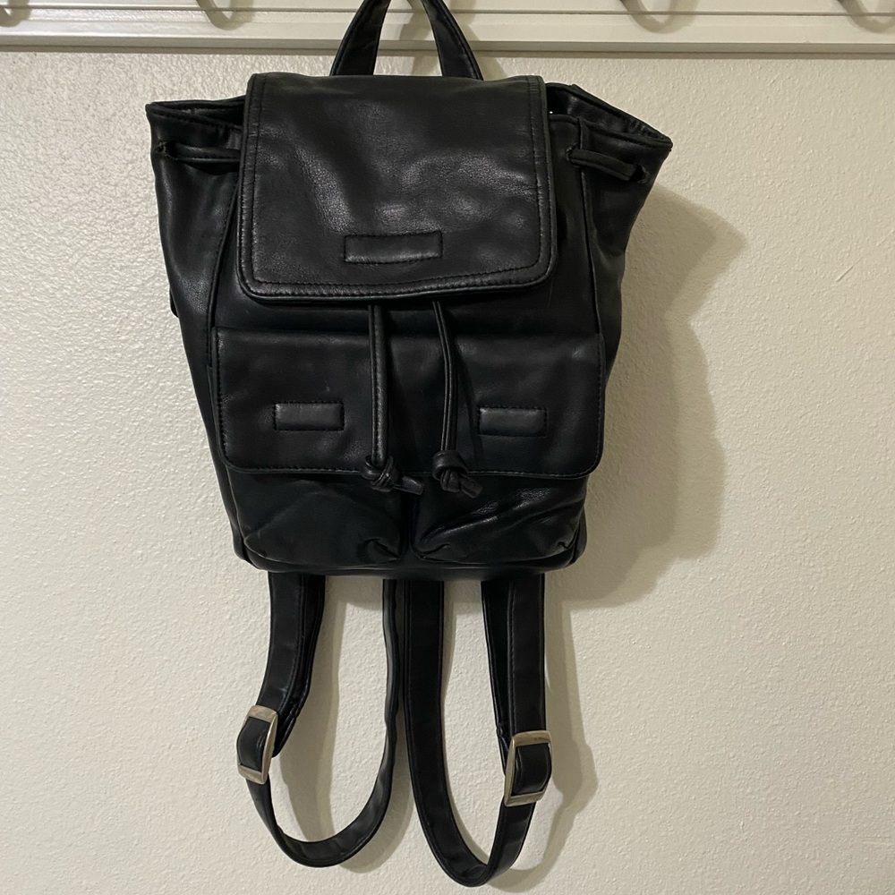 Genuine Leather Mini Backpack - Picture 2 of 15